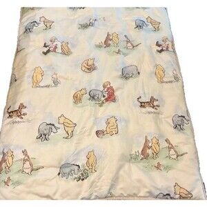 Disney Baby Classic Winnie The Pooh Baby Quilt Comforter 36” X 45”